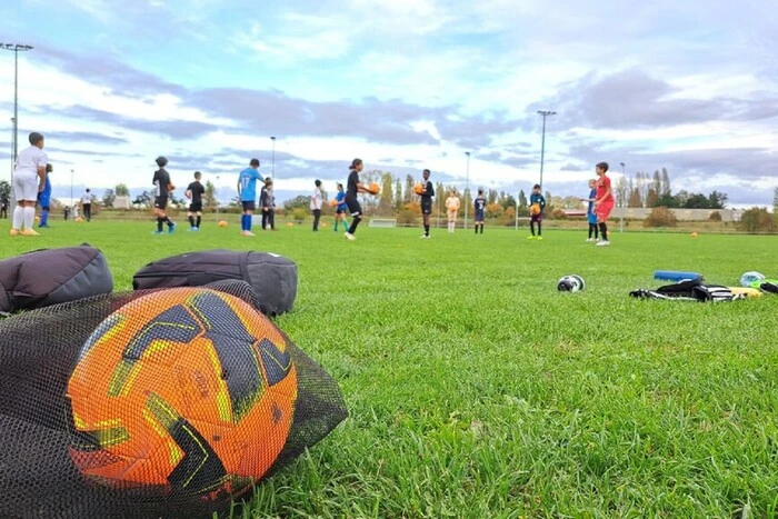 Young footballer collapses on the field