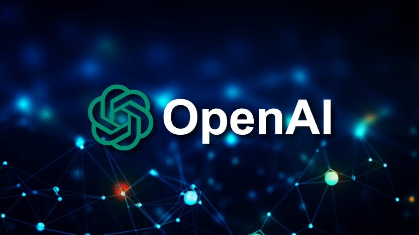 Logos of OpenAI and Microsoft